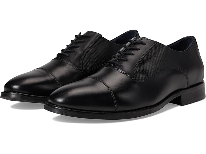 (取寄) ジョンストン&マーフィー メンズ ランドリー エンボス キャップ トゥ Johnston & Murphy men Landry Embossed Cap Toe Black Full Grain