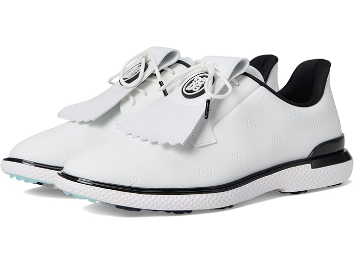 (取寄) ジーフォア レディース ガリヴァン2r デボスト ハート ゴルフシューズ GFORE women Gallivan2r Debossed Heart G's Golf Shoes Snow/Onyx