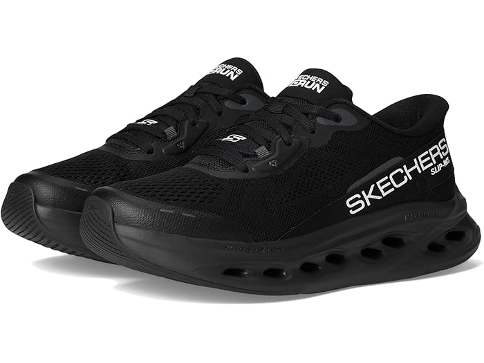 (取寄) スケッチャーズ スニーカー メンズ ハンズフリー スリップインズ マックス クッショニニグ グライド-ステップ - スニーカー SKECHERS men Hands Free Slip-ins Max Cushioning Glide-Step - Advert Sneaker Black/Black