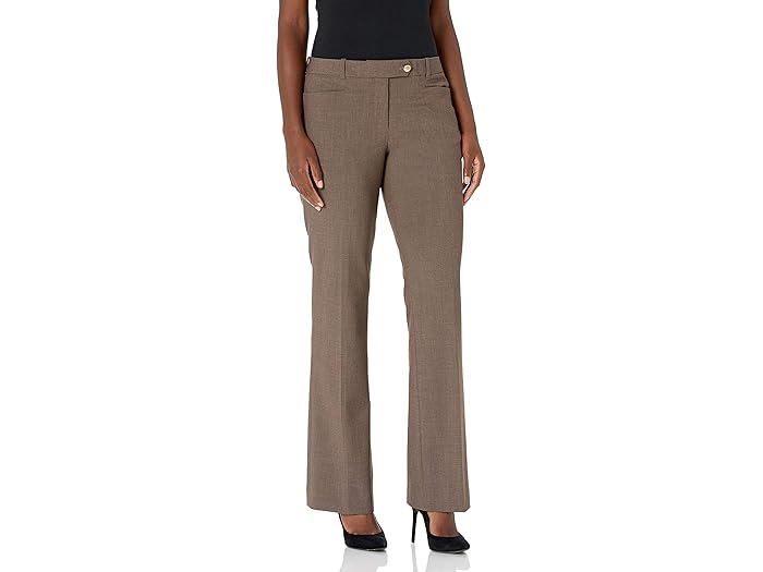 (取寄) カルバンクライン レディース モダン フィット ラックス パンツ ウィズ ベルト Calvin Klein women Modern Fit Lux Pant with Belt Heather Taupe