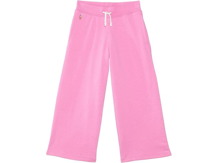(取寄) ラルフローレン キッズ ガールズ フレンチ テリー ワイド-レッグ スウェットパンツ (トドラー/リトル キッド) Polo Ralph Lauren Kids girls French Terry Wide-Leg Sweatpant (Toddler/Little Kid) Laguna Pink W/ Multi