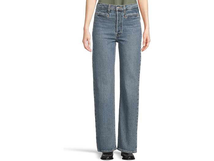(取寄) リーバイス ジーンズ プレミアム レディース リブケージ フル レングス ウェスタン Levi's Premium women Ribcage Full Length Western Bows and Arrows