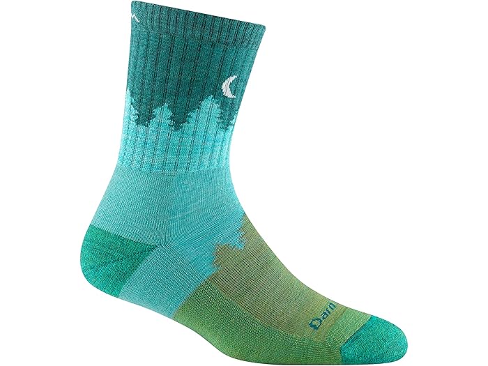 (取寄) ダーンタフバーモント レディース ツリーライン ミクロ クルー クッション Darn Tough Vermont women Treeline Micro Crew Cushion Aqua
