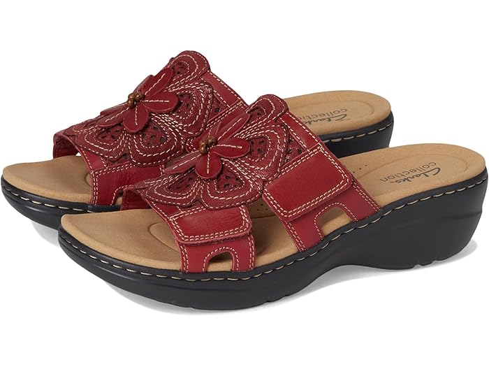 (取寄) クラークス サンダル レディース マーリア 2 ベル コンビ Clarks women Merliah 2 Belle Red Combi Leather