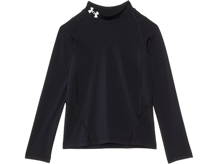 (取寄) アンダーアーマー キッズ ボーイズ ヒートギア アーマー モック ロング スリーブ (ビッグ キッズ) Under Armour Kids boys HeatGear Armour Mock Long Sleeve (Big Kids) Black/White