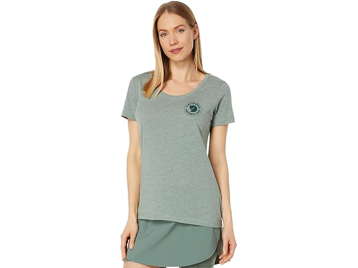 (取寄) フェールラーベン レディース 1960 ロゴ Tシャツ Fjllrven women Fjallraven 1960 Logo T-Shirt Patina Green/Melange