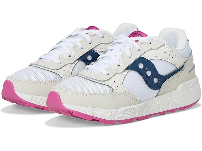 (取寄) サッカニー キッズ キッズ エクリプス KDZ (リトル キッド/ビッグ キッド) Saucony Kids kids Eclipse KDZ (Little Kid/Big Kid) White/Navy/Pink