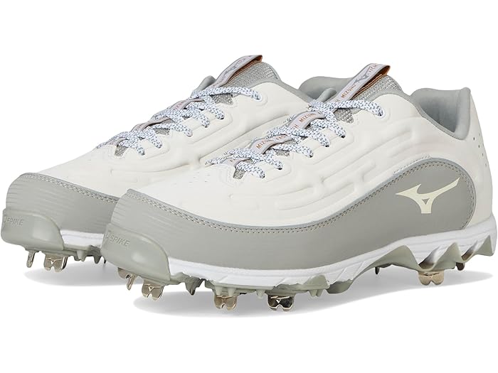 (取寄) ミズノ レディース 9-スパイク スウィフト 8 ロー メタル Mizuno women 9-Spike Swift 8 Low Metal White/Grey