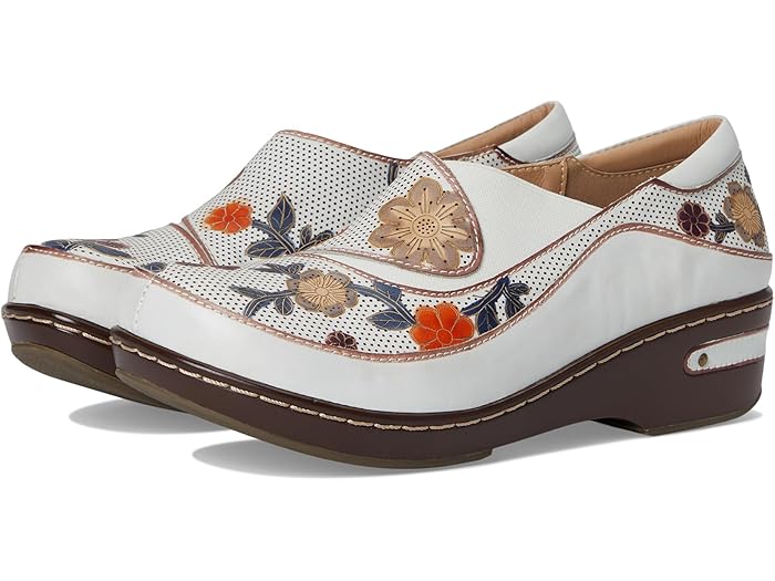 (取寄) ラルティストバイスプリングステップ レディース L'Artiste by Spring Step women Burbank-Flower Off-White Multi