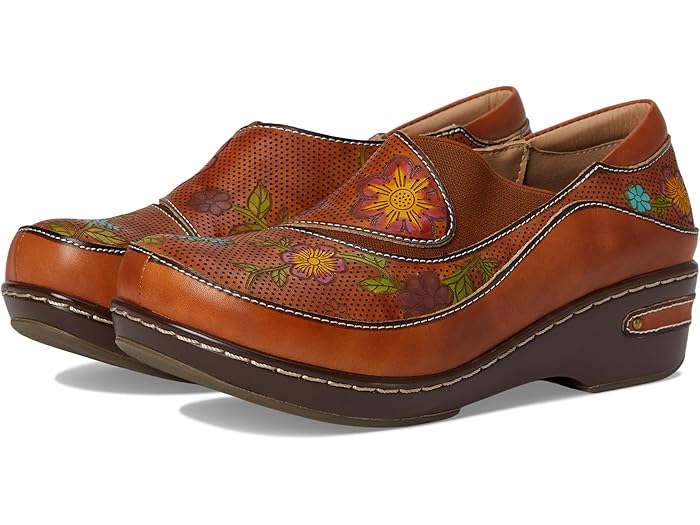 (取寄) ラルティストバイスプリングステップ レディース L'Artiste by Spring Step women Burbank-Flower Camel Multi