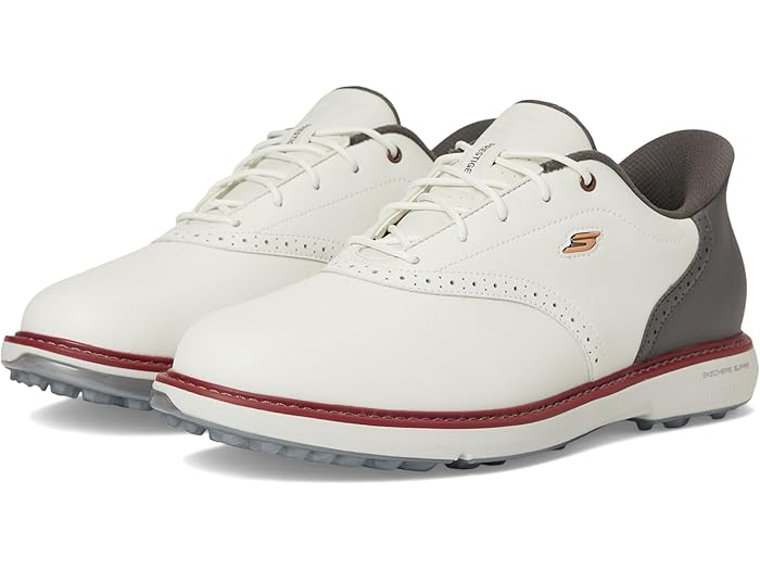 (取寄) スケッチャーズ ゴルフ メンズ プレステージ スリップ-イン アーチフィット スパイクレス ゴルフ シューズ Skechers GO GOLF men Prestige Slip-In ArchFit Spikeless Golf Shoe Natural/Gray