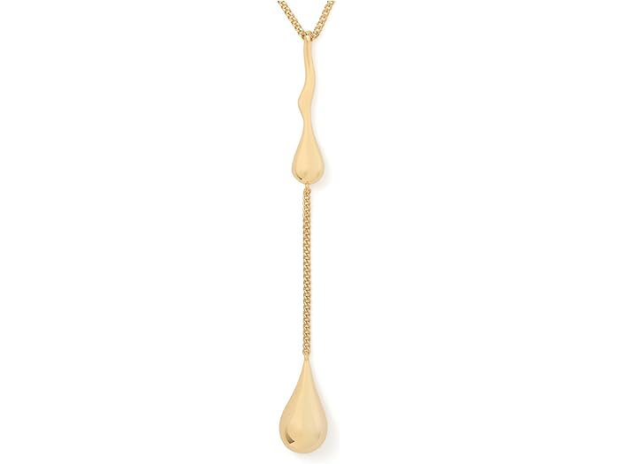 (取寄) ケイトスペード レディース モウルトン ラリアット ネックレス Kate Spade New York women Molten Lariat Necklace Clear/Gold