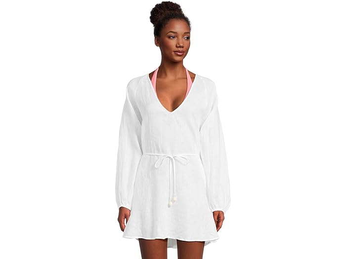 (取寄) エルスペース レディース ボート トリップ チュニック L*Space women Boat Trip Tunic White