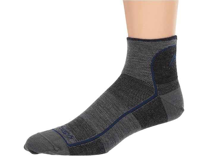 (取寄) ダーンタフバーモント メンズ メリノ ウール 1/4 ソック メッシュ Darn Tough Vermont men Merino Wool 1/4 Sock Mesh Charcoal