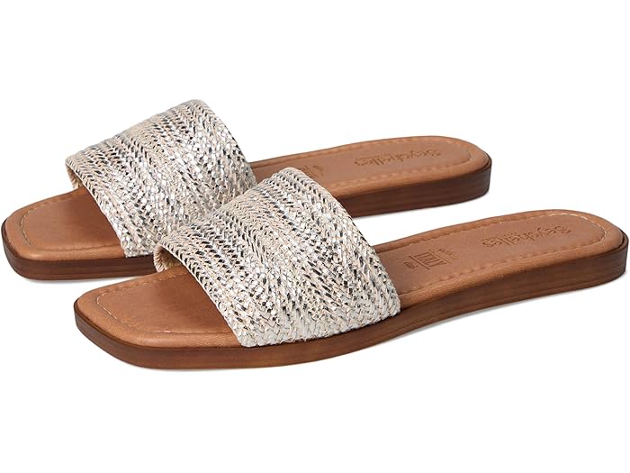 (取寄) セイシェル レディース パーム パーフェクション メタリック サンダル Seychelles women Palms Perfection Metallic Sandal Silver Polyurethane