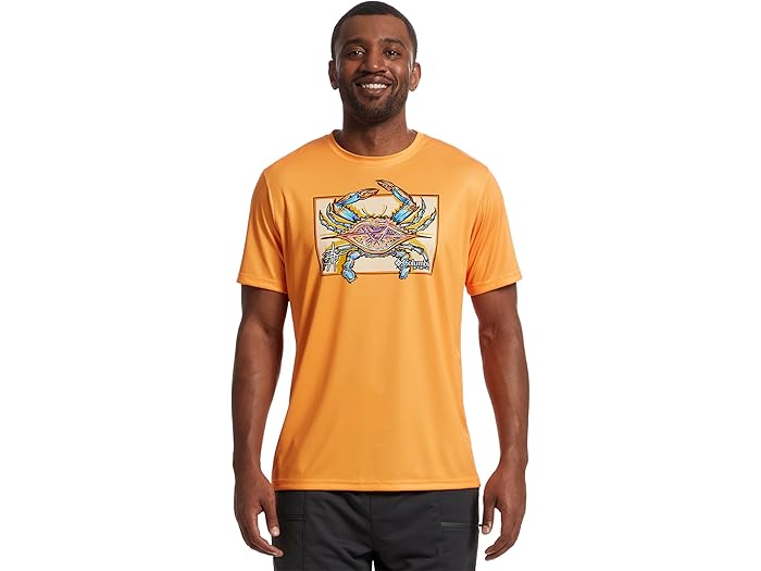(取寄) コロンビア メンズ ターミナル タックル パフォーマンス フィッシング ギア X ベントレー ショート スリーブ Columbia men Terminal Tackle PFG X Bentley Short Sleeve Summer Orange/PFG Bentley Crab