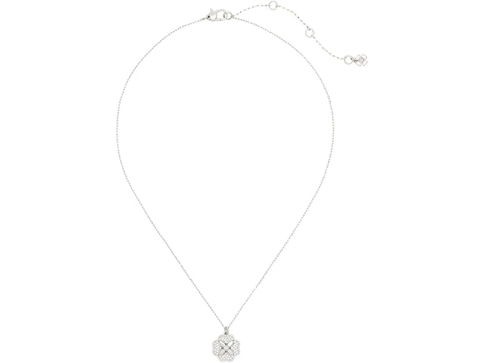 (取寄) ケイトスペード レディース ヘリテージ ブルーム ミニ ペンダント Kate Spade New York women Heritage Bloom Mini Pendant Clear/Silver