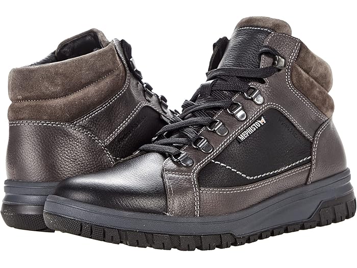 (取寄) メフィスト メンズ ピット Mephisto men Pitt Black Nevada
