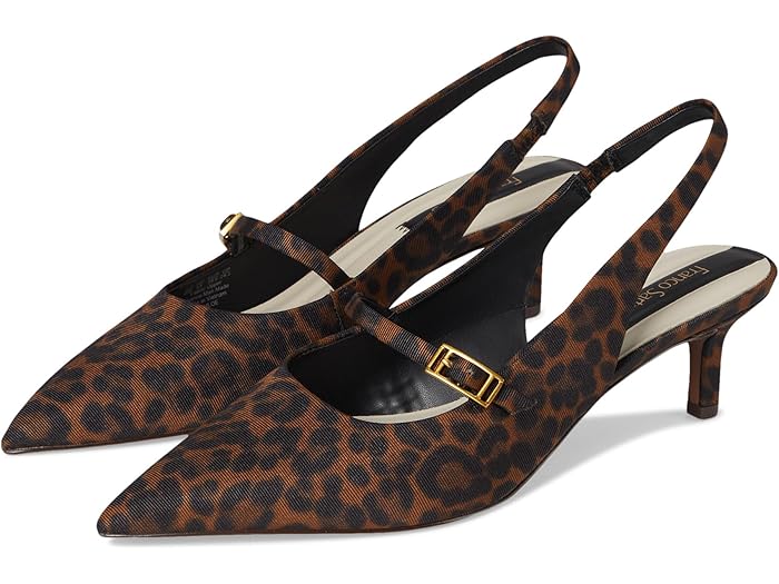 (取寄) フランコ サルト レディース クロエ ポインテッド トゥ スリングバック キトン ヒール Franco Sarto women Khloe Pointed Toe Slingback Kitten Heel Tan Multi