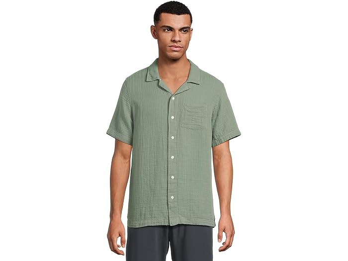 (取寄) エルエルビーン メンズ バケーションランド ガーゼ シャツ ショート スリーブ スライトリー フィッティド L.L.Bean men Vacationland Gauze Shirt Short Sleeve, Slightly Fitted Sea Green 12,335円