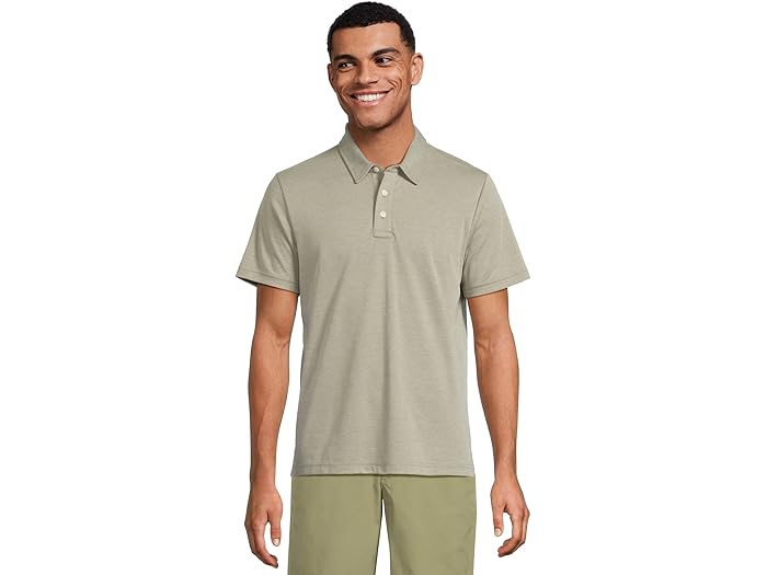 (取寄) エルエルビーン メンズ コンフォート ストレッチ パフォーマンス ショート スリーブ ポロ スライトリー フィッティド L.L.Bean men Comfort Stretch Performance Short Sleeve Polo Slightly Fitted Deep Olive