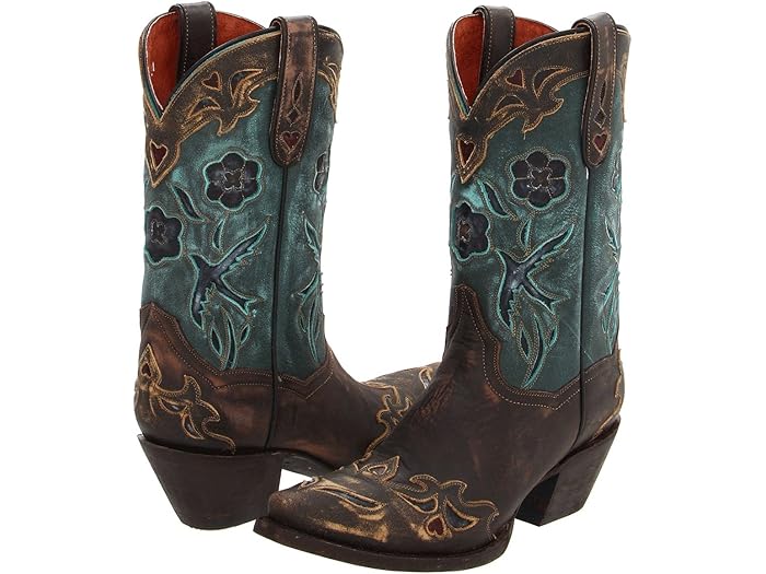 (取寄) ダンポスト レディース ブルー バード Dan Post women Blue Bird Sanded Copper/Turquoise Blue Bird