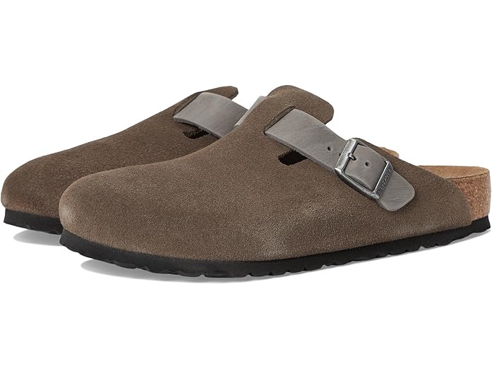 (取寄) ビルケンシュトック メンズ ボストン - レザー Birkenstock men Boston - Suede/Oiled Leather Concrete Gray/Iron