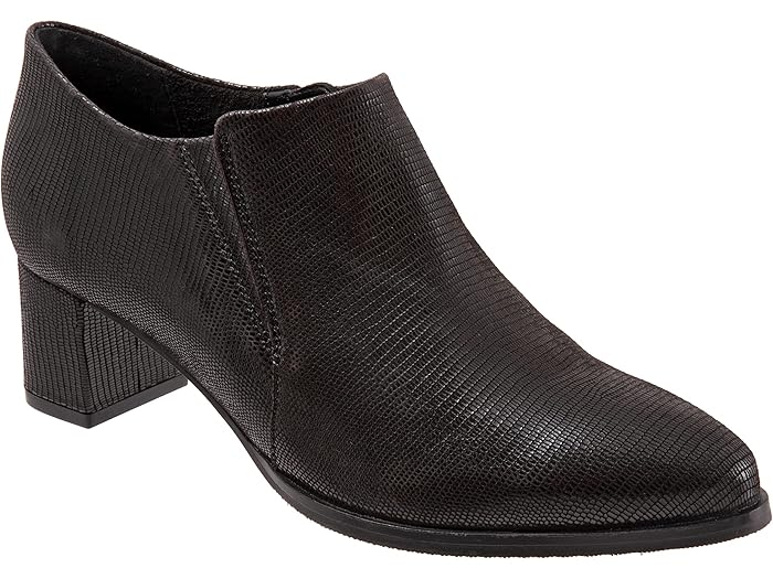 (取寄) トロッターズ レディース キーガン Trotters women Keegan Black Lizard Leather