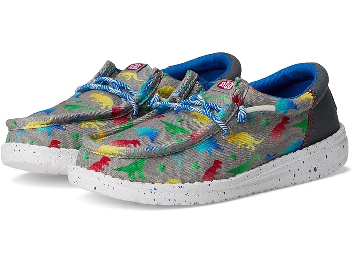 (取寄) ヘイデュードキッズ ボーイズ ウォーリー ファンク (リトル キッド/ビッグ キッド) Hey Dude Kids boys Wally Funk Dinomite (Little Kid/Big Kid) Grey/Multi画像