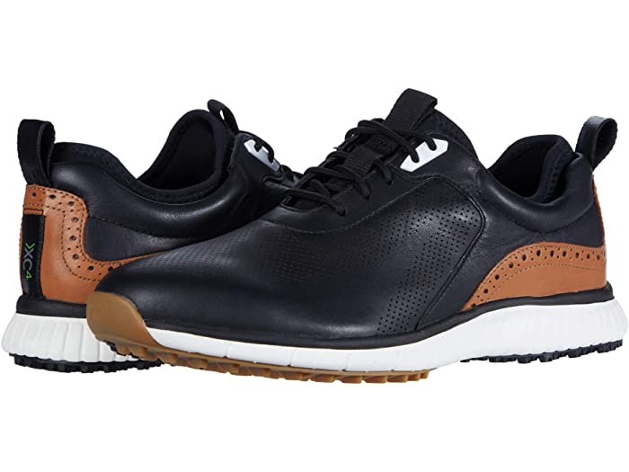 (取寄) ジョンストン&マーフィー メンズ ウォータープルーフ XC4 ゴルフ H1-ラックス ハイブリット スニーカー Johnston & Murphy men Waterproof XC4 Golf H1-Luxe Hybrid Sneaker Black Waterproof Full Grain