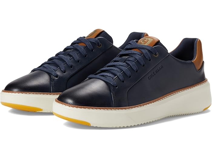 (取寄) コールハーン メンズ グランドプロ トップスピン スニーカー Cole Haan men Grandpro Topspin Sneaker Navy Blazer Leather/British Tan/Ivory