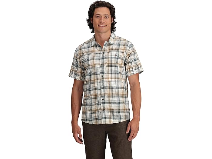 (取寄) ロイヤルロビンズ メンズ レッドウッド プレイド ショート スリーブ Royal Robbins men Redwood Plaid Short Sleeve Bistre Pismo Plaid