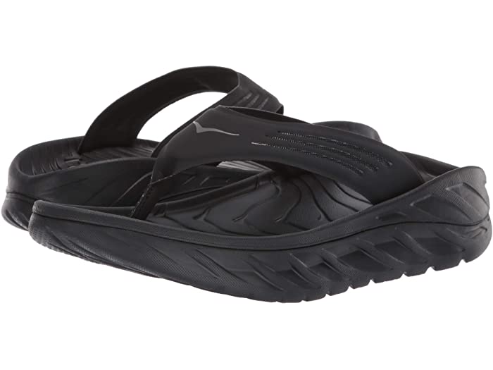 (取寄) ホカオネオネ メンズ オラ リカバリー フリップ Hoka men Ora Recovery Flip Black/Dark Gull Gray