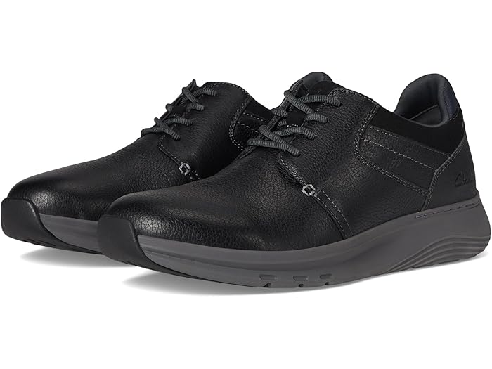 (取寄) クラークス メンズ モーション トレック プレーン トゥ Clarks men Motion Trek Plain Toe Black Leather
