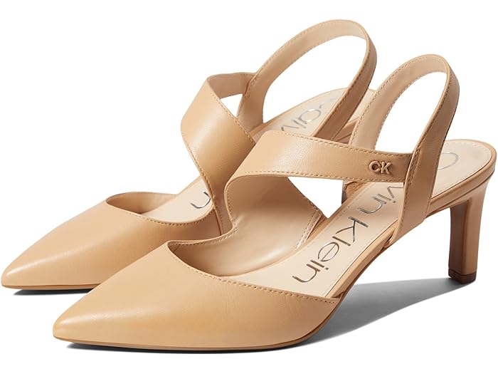 (取寄) カルバンクライン レディース ラリン Calvin Klein women Larin Natural Leather