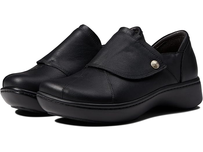 (取寄) ナオト レディース ラグーン Naot women Lagoon Soft Black Leather/Jet Black Leather画像