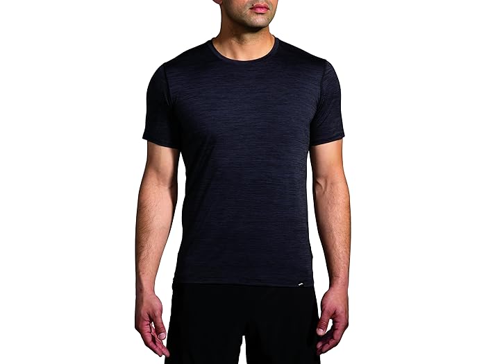 (取寄) ブルックス メンズ ラグゼ ショート スリーブ Brooks men Luxe Short Sleeve Heather Deep Black