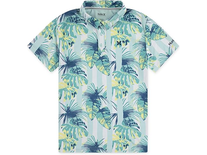 (取寄) ハーレー キッズ ボーイズ プリンテッド ベルモント ポロ (ビッグ キッド) Hurley Kids boys Printed Belmont Polo (Big Kid) Mint Candy