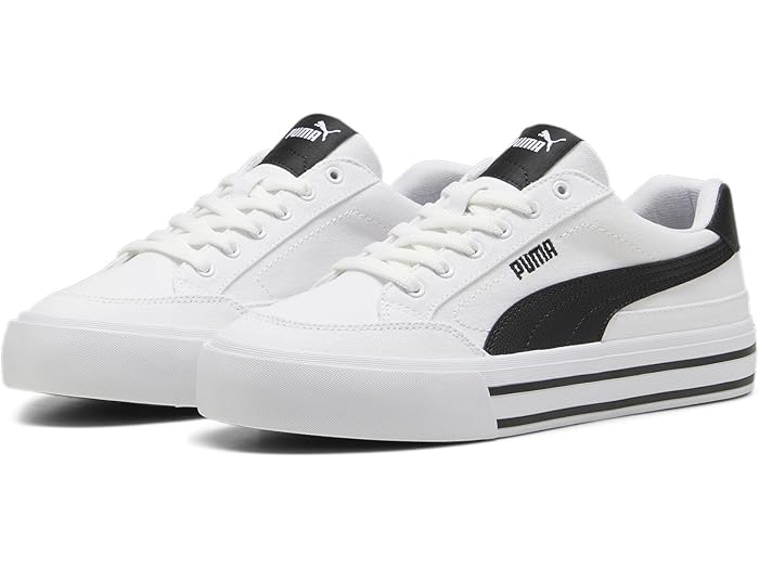 (取寄) プーマ メンズ コート クラシック バルク シューズ PUMA men Court Classic Vulc Shoes Puma White/Puma Black