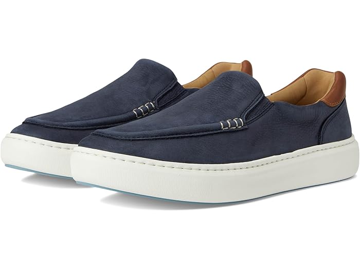 (取寄) ジョンストン&マーフィー メンズ アンダース モック トゥ スリッポン Johnston & Murphy men Anders Moc Toe Slip-on Navy Nubuck
