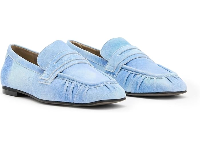 (取寄) オールセインツ レディース サファイア スエード ローファー AllSaints women Sapphire Suede Loafer Denim Blue