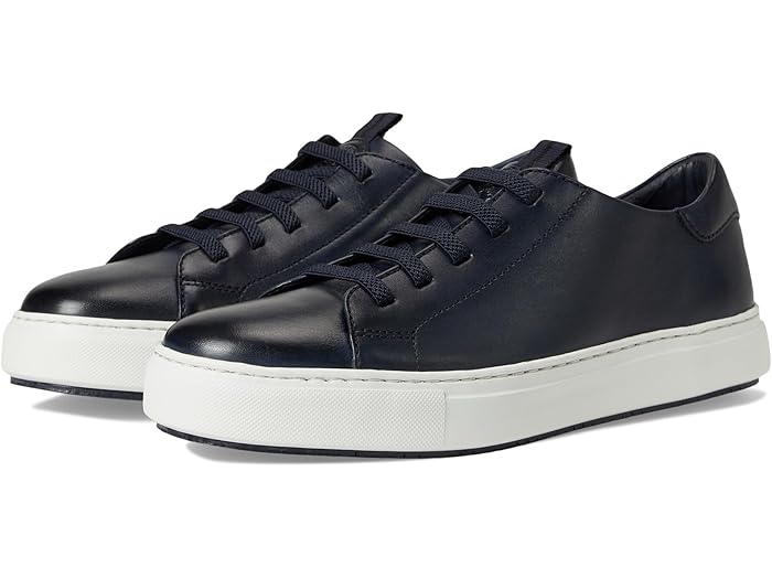 (取寄) ジョンストン&マーフィー コレクション メンズ アンソン レース-トゥ-トゥ Johnston & Murphy Collection men Anson Lace-To-Toe Navy Hand-Stained Calfskin