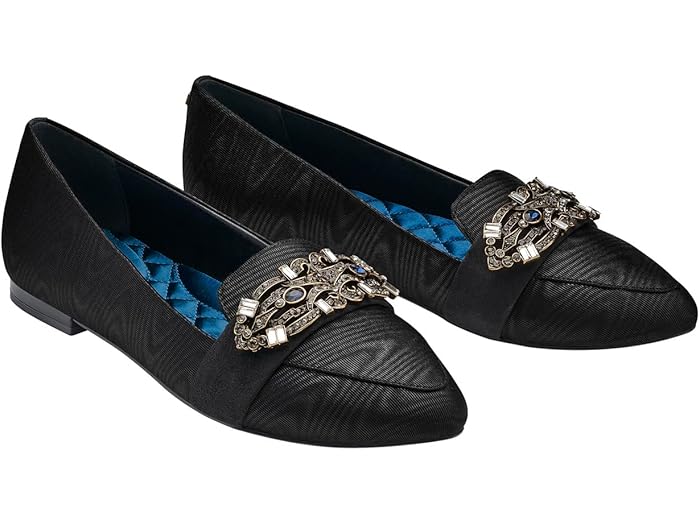 (取寄) バーディーズ レディース ブラックバード ファブリック フラッツ Birdies women Blackbird Fabric Flat Black Moire Brooch