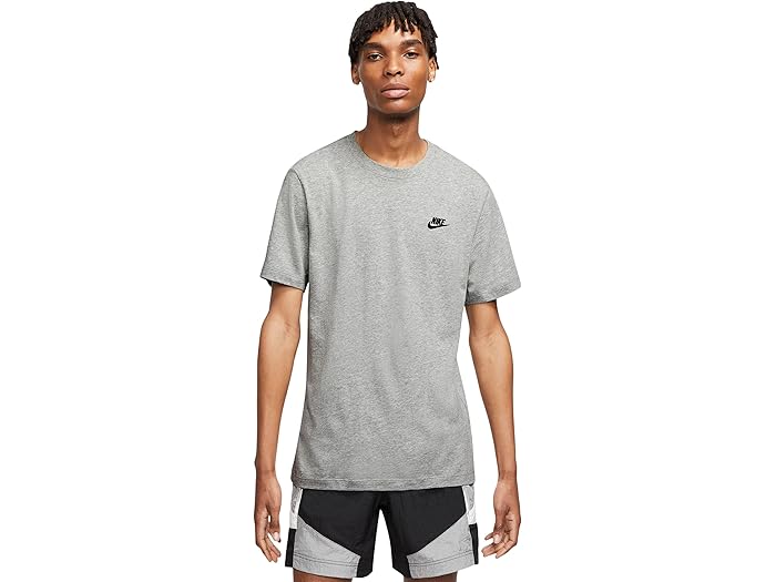 (取寄) ナイキ メンズ スポーツウェア クラブ ティー Nike men Sportswear Club Tee Dark Grey Heather/Black