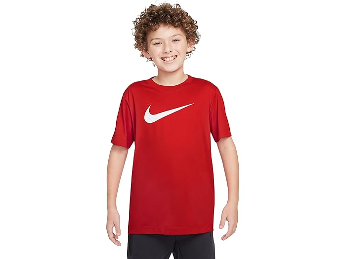 (取寄) ナイキ キッズ キッズ ドライ-フィット レジェンド ティー スウォッシュ HBR (リトル キッド/ビッグ キッド) Nike Kids kids Dri-FIT Legend Tee Swoosh HBR (Little Kid/Big Kid) University Red