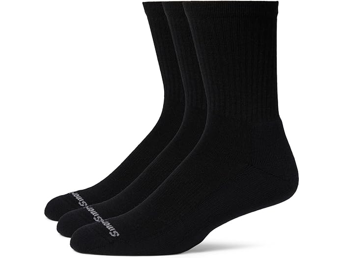 (取寄) スマートウール メンズ エブリデイ ソリッド リブ クルー 3-パック Smartwool men Everyday Solid Rib Crew 3-Pack Black
