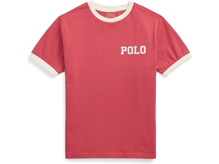 (取寄) ラルフローレン キッズ ボーイズ ロゴ コットン ジャージ リンガー ティー (ビッグ キッド) Polo Ralph Lauren Kids boys Logo Cotton Jersey Ringer Tee (Big Kid) Nantucket Red