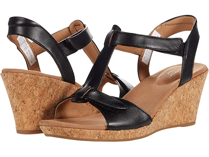 (取寄) ロックポート レディース ブランカ T ストラップ Rockport women Blanca T Strap Black