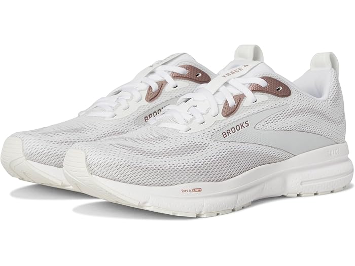 (取寄) ブルックス レディース トレース 4 Brooks women Trace 4 White/Oyster/Rose