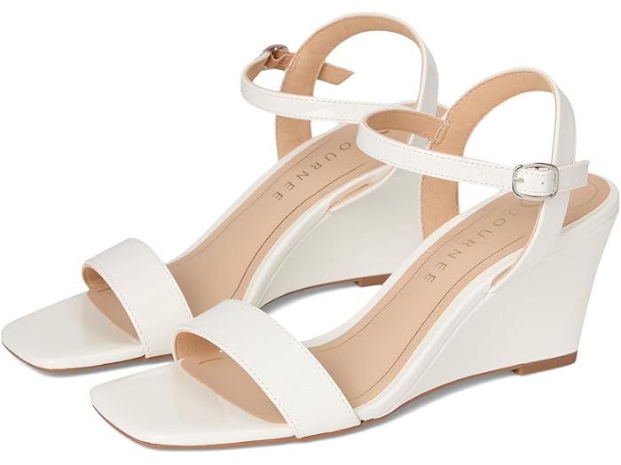 (取寄) ジュルネ コレクション レディース Journee Collection women Clayr Patent/White